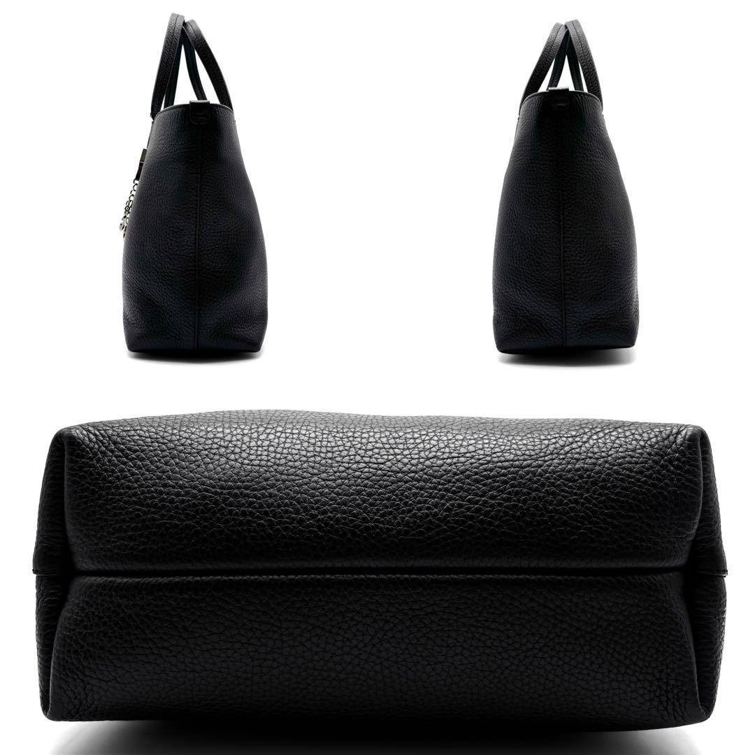 美品 サルヴァトーレフェラガモ ハンドバッグ レザー ガンチーニ レディース 黒