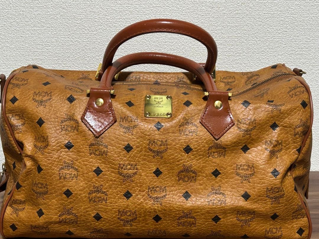 MCM ヴィセトス　レザー　ミニボストンバッグ　美品