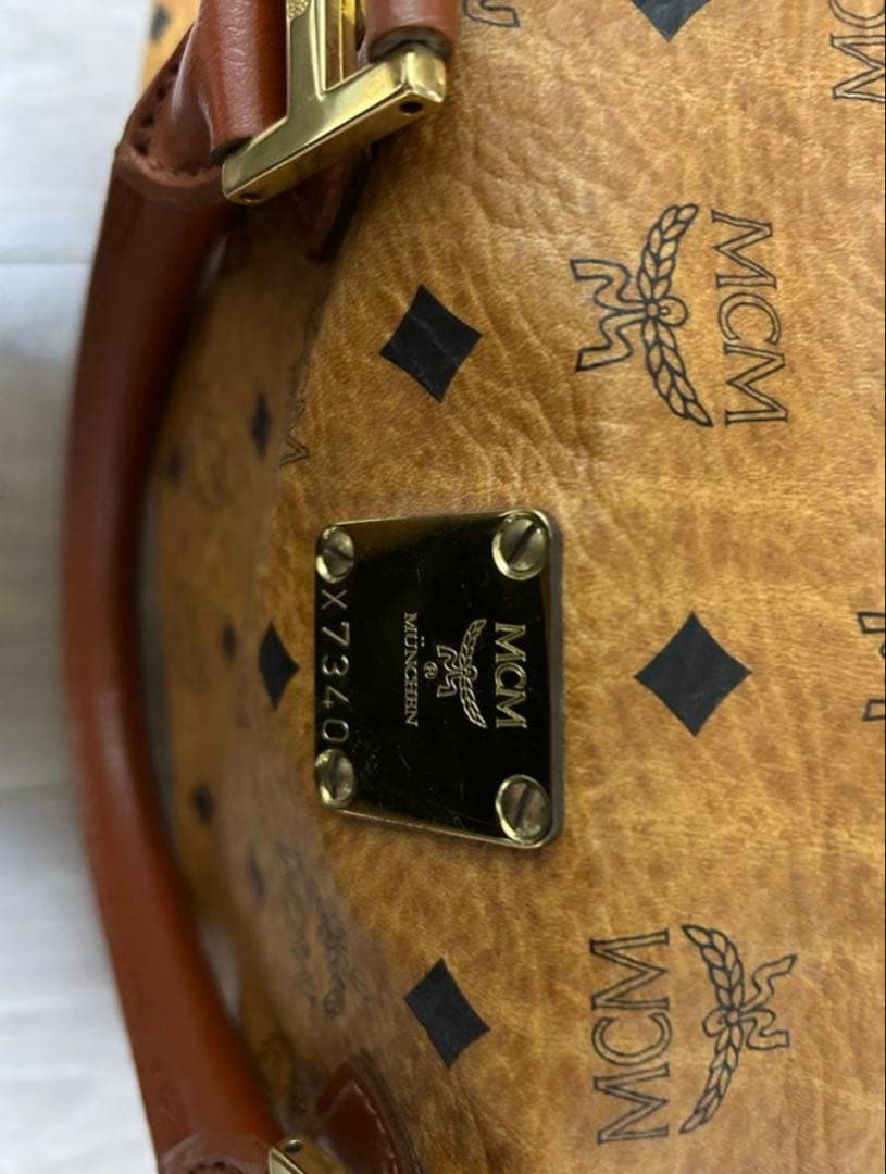 MCM ヴィセトス　レザー　ミニボストンバッグ　美品