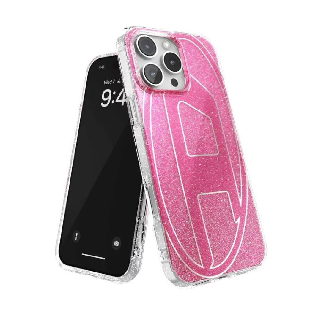DIESEL iPhone 16 Pro Max Diesel Oval ピンク