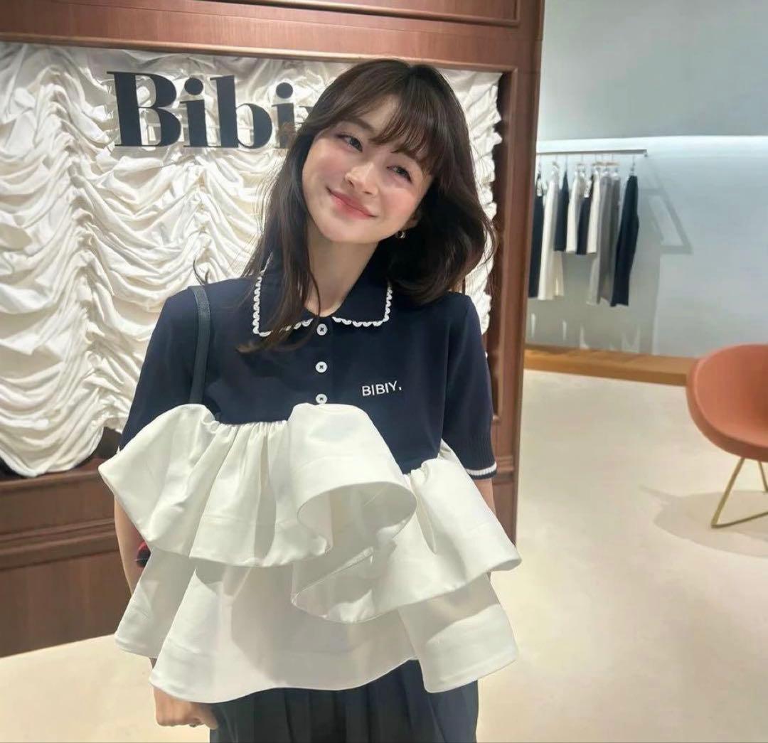 bibiy Bibiy. ROSIEPEPURAMUTOP ペプラム トップス