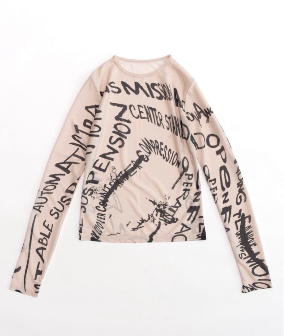 MAISON SPECIAL ドローイングプリントトップ メゾンスペシャル