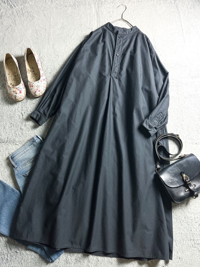 【YAECA】ヤエカ HOBONICHI LDKWARE ロングスモックドレス