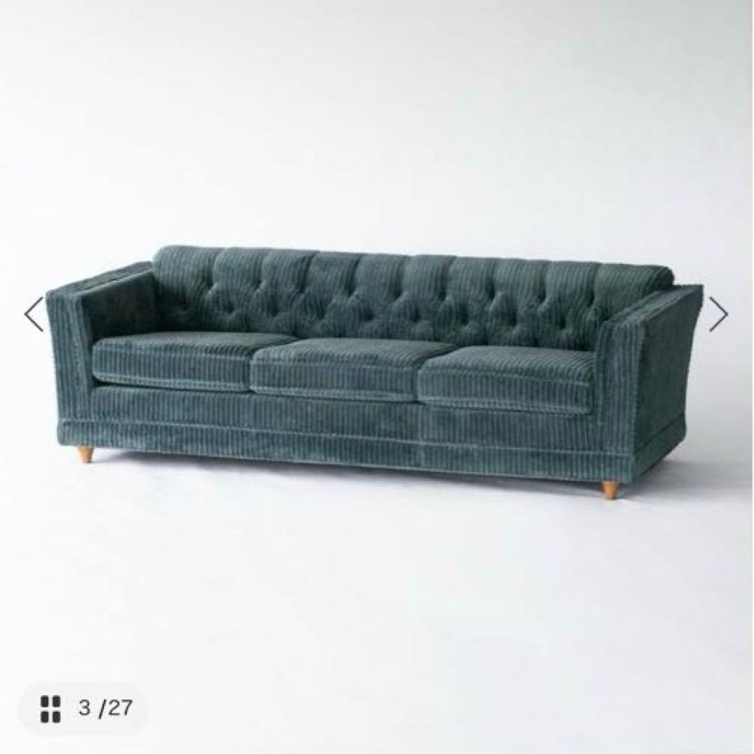 LAKEWOOD SOFA 3P BLUE GRAY アクメファニチャー