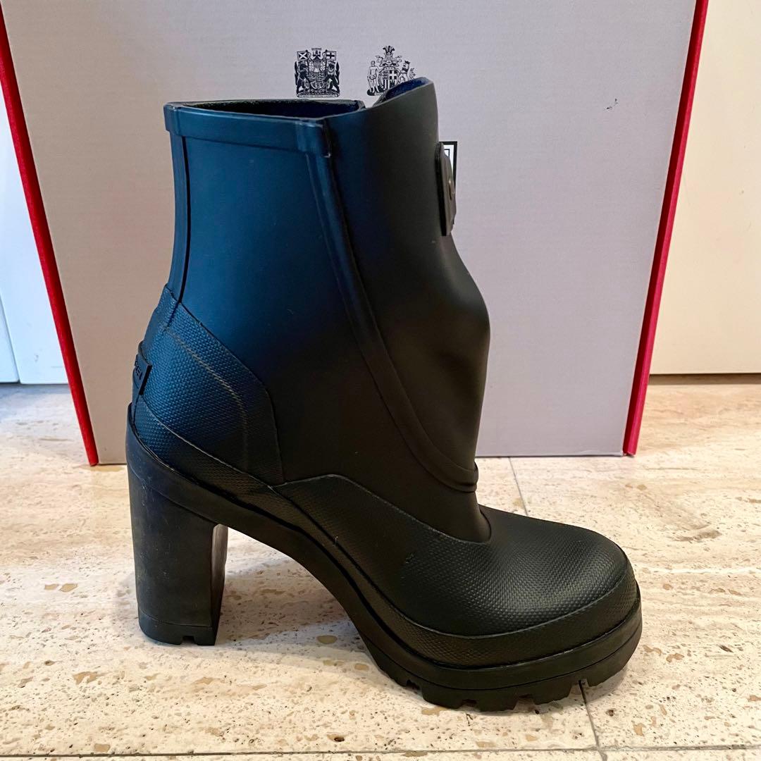 HUNTER ハンターオリジナル ガロッシュ アンクルベルト ヒールレインブーツ