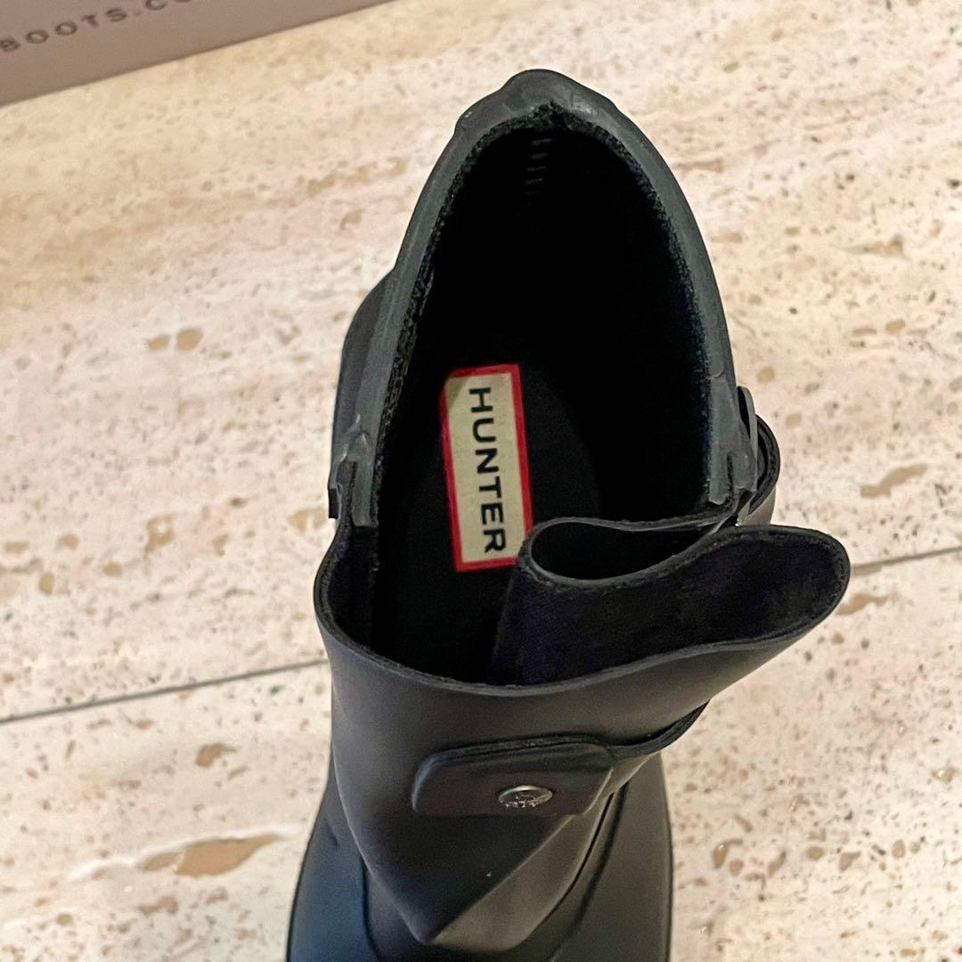 HUNTER ハンターオリジナル ガロッシュ アンクルベルト ヒールレインブーツ