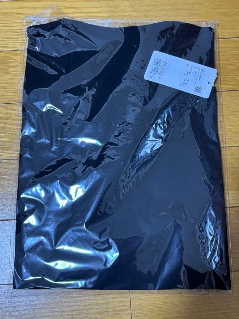 かぐれ・ハイツイストコットンタートルカットソー 黒　新品タグ付　25AW