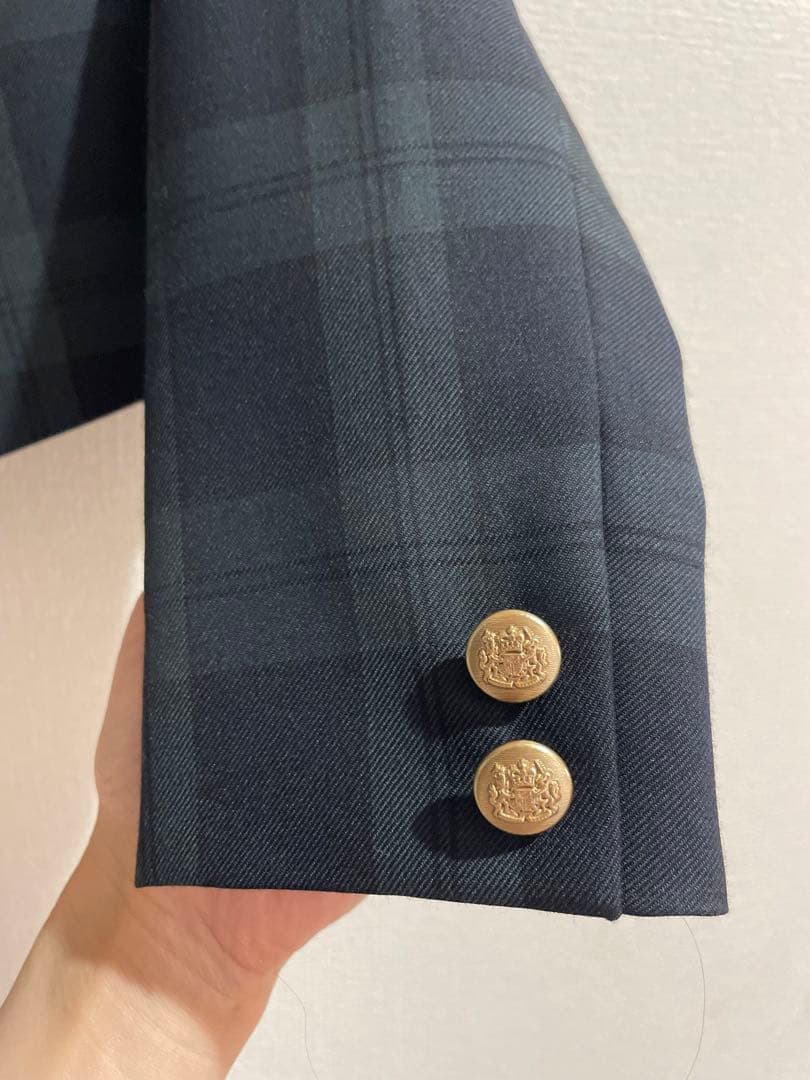 フォーマルドレス グリーン　ブラックウォッチ　 チェック柄　入学　入園　冠婚葬祭