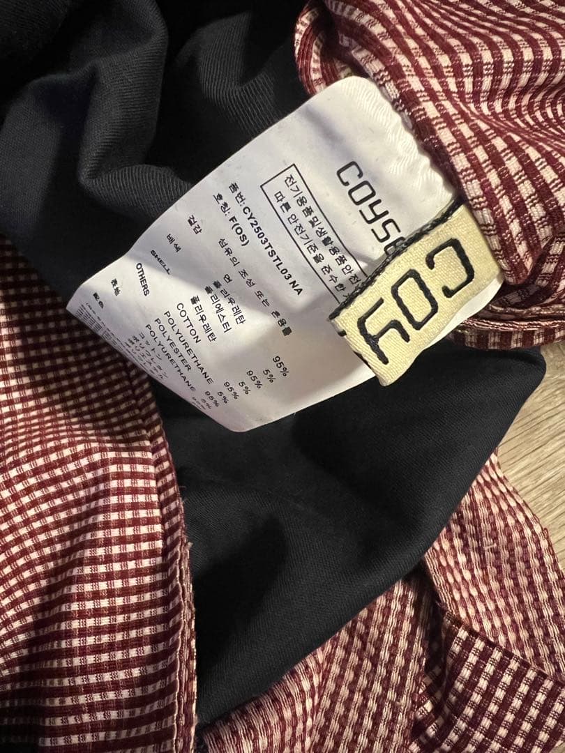 COYSEIO リバーシブルカラー　長袖シャツ ネイビー