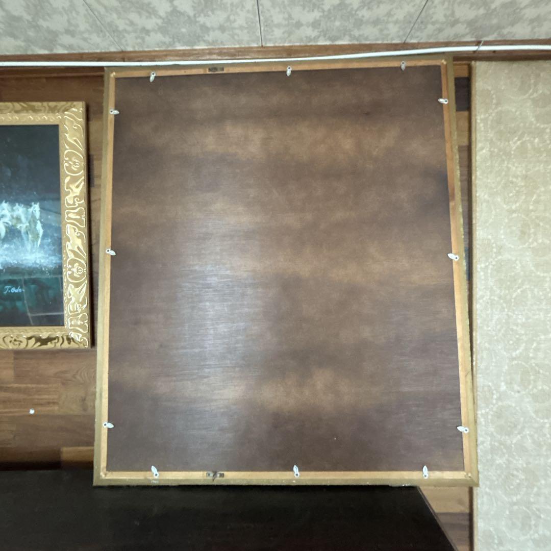 モナリザ 宝石画 絵画 金色フレーム　ストーン　希少　アンティーク