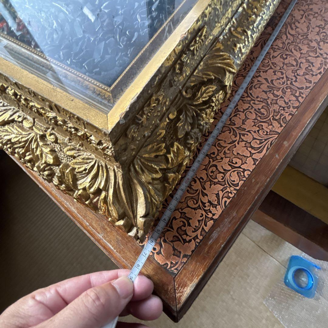 モナリザ 宝石画 絵画 金色フレーム　ストーン　希少　アンティーク