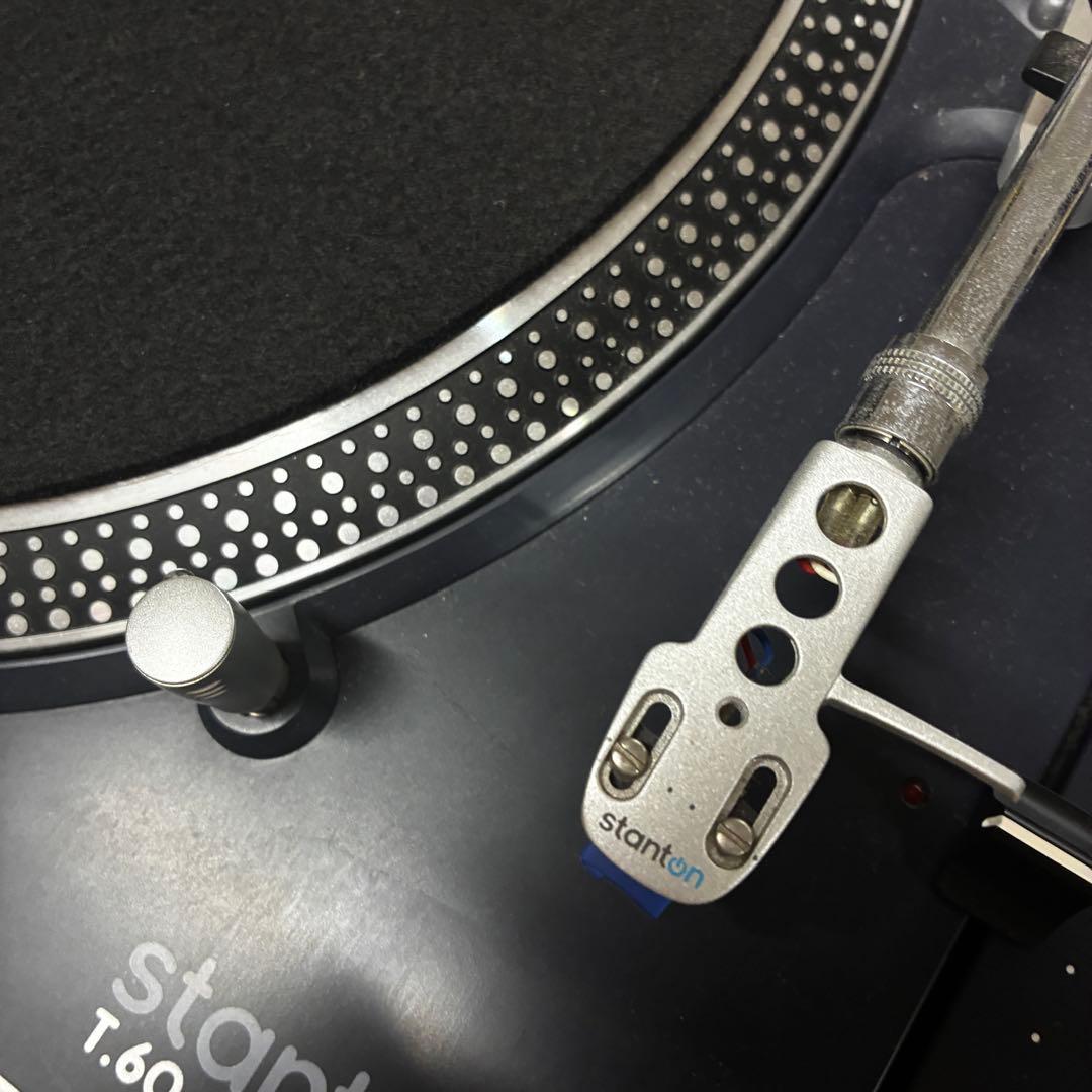 Stanton T.60 ターンテーブル 2台 ミキサーセット　各種コード付き