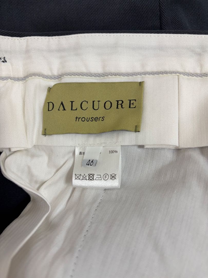 【新品】DALCUORE スラックス/コットンパンツ サイズ46/阪急購入