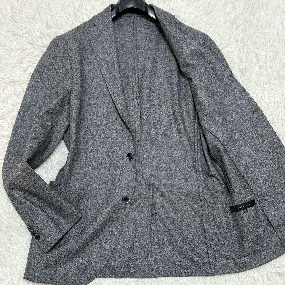 極美品✨ ボリオリ DOVER テーラードジャケット ウール グレー アンコン
