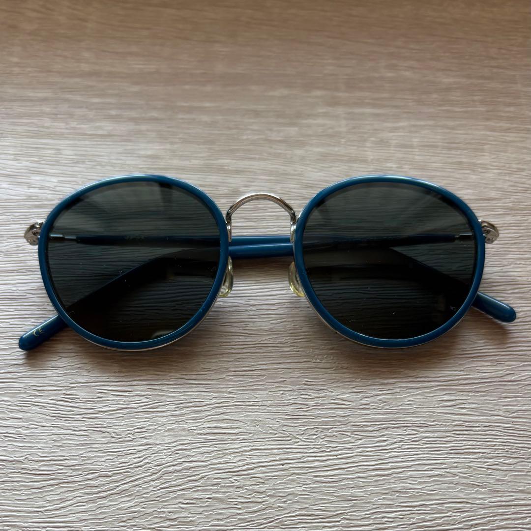 ADSR サングラス EVANS ネイビー ラウンド型