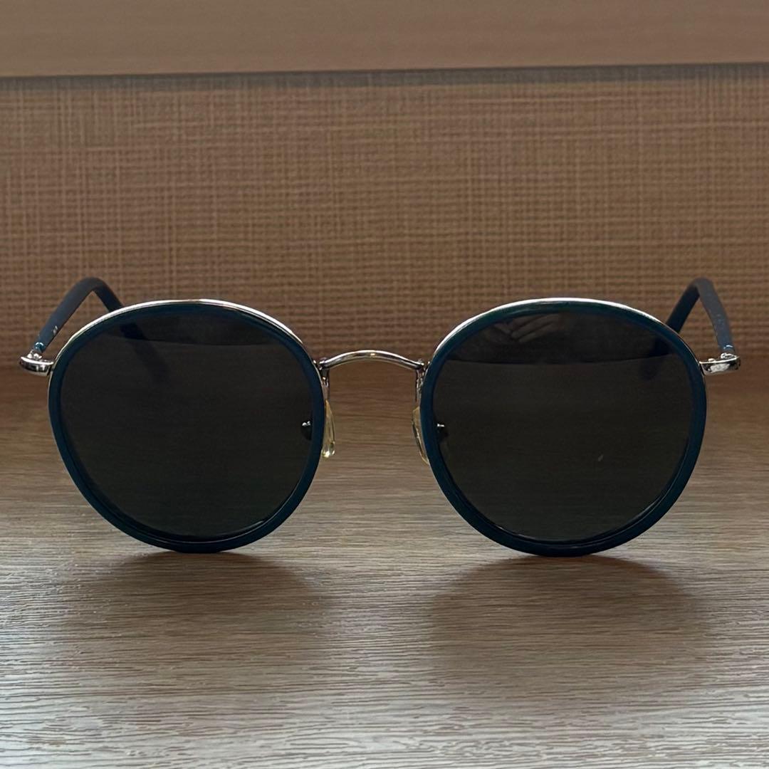 ADSR サングラス EVANS ネイビー ラウンド型