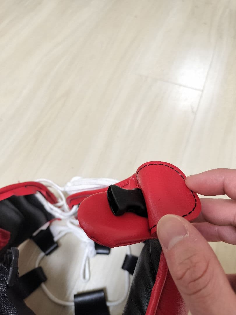 ウイニング　フルフェイスヘッドギア　レッド　Мサイズ