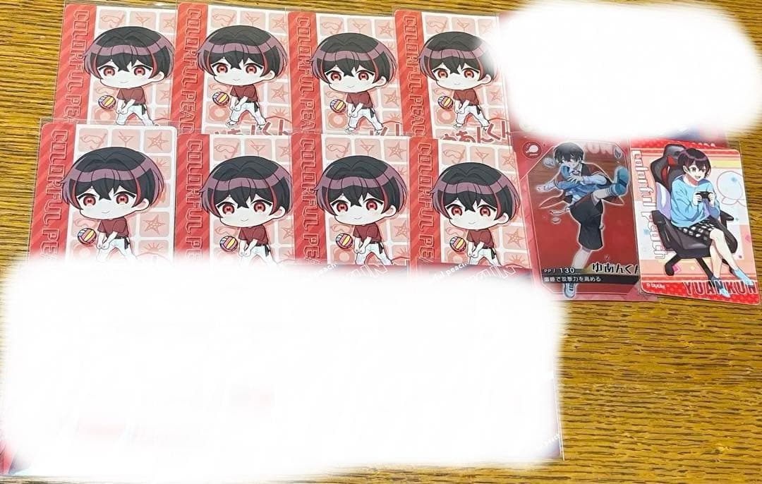 バラ売り○ カラフルピーチ　ゆあんくん　トレカ、ステッカーまとめ売り