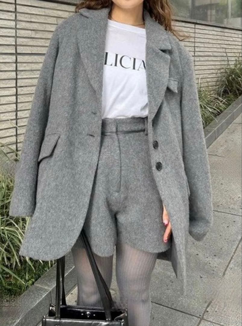 Lilybrown シャギージャケットコート