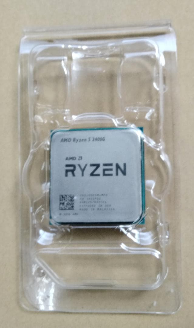 AMD Ryzen5 3400G 動作確認済　@AYK_22