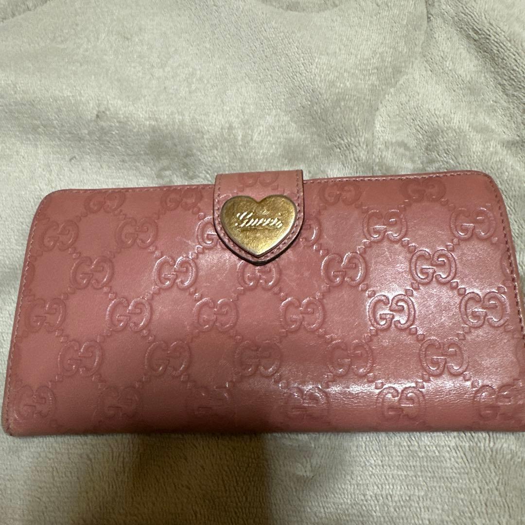 GUCCI長財布　ピンク