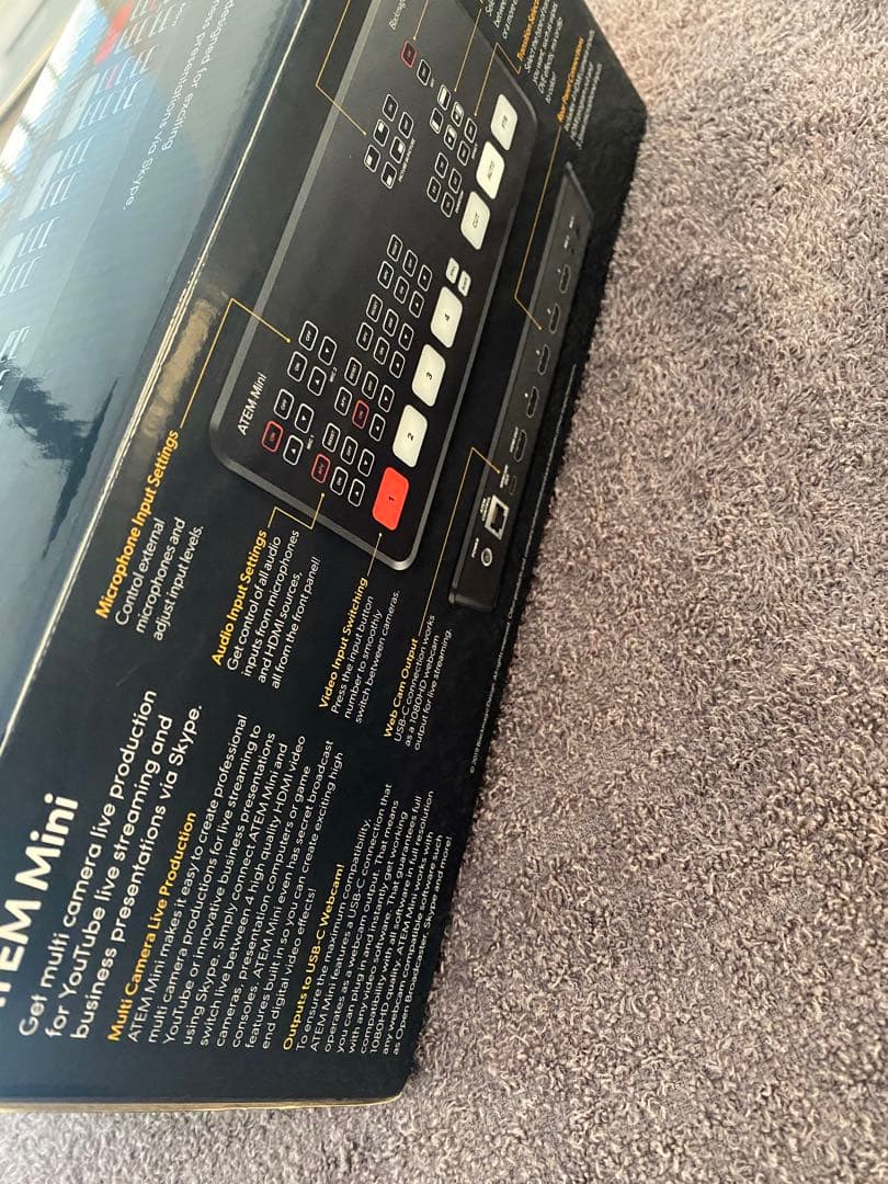 新品未使用　ビデオスイッチャー　ATEM Mini ブラックマジックデザイン