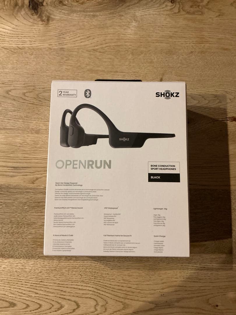 SHOKZ OPENRUN 骨伝導ヘッドフォン ブラック