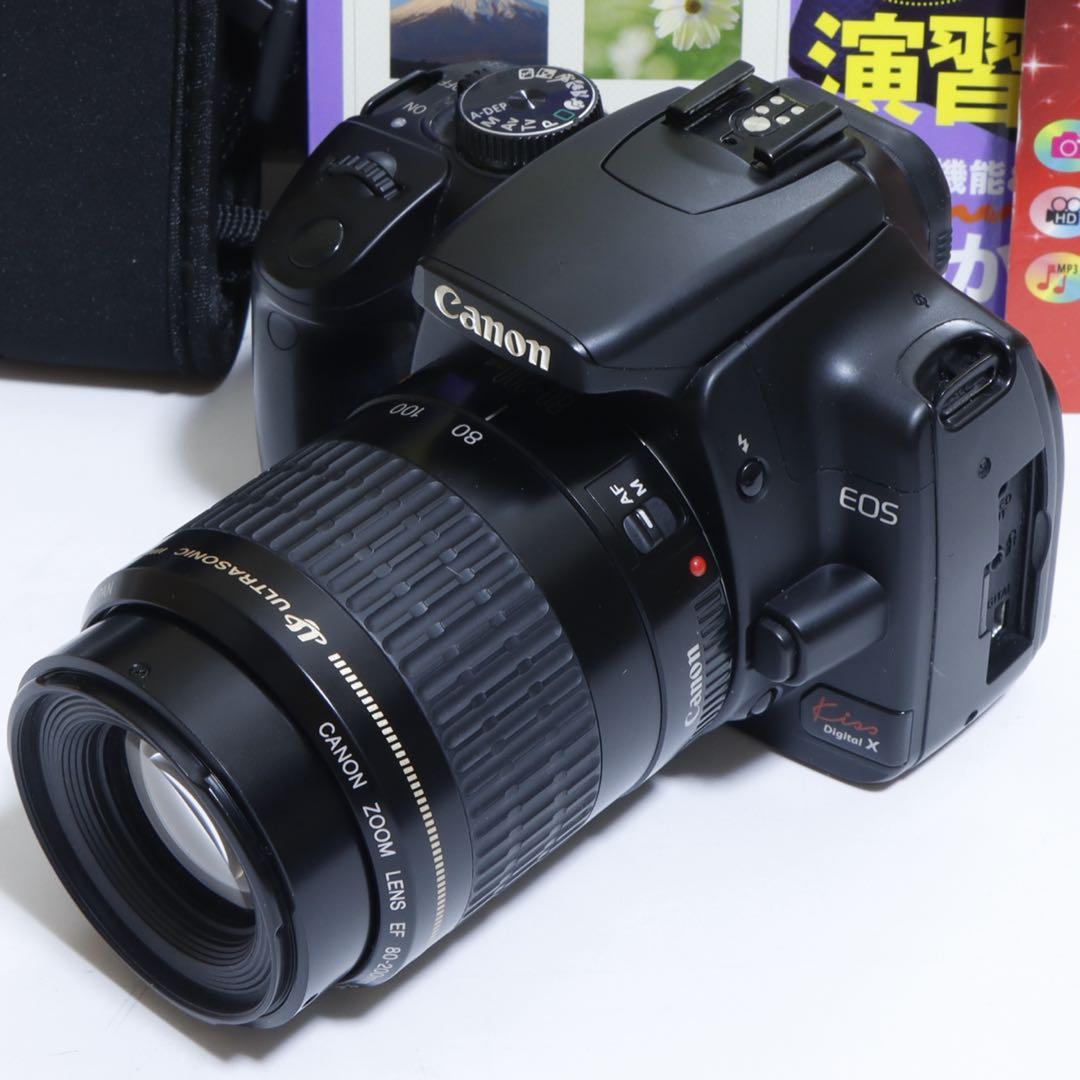 ★スマホに送れる一眼レフ★WiFi&望遠★ キャノン EOS Kiss Xセット
