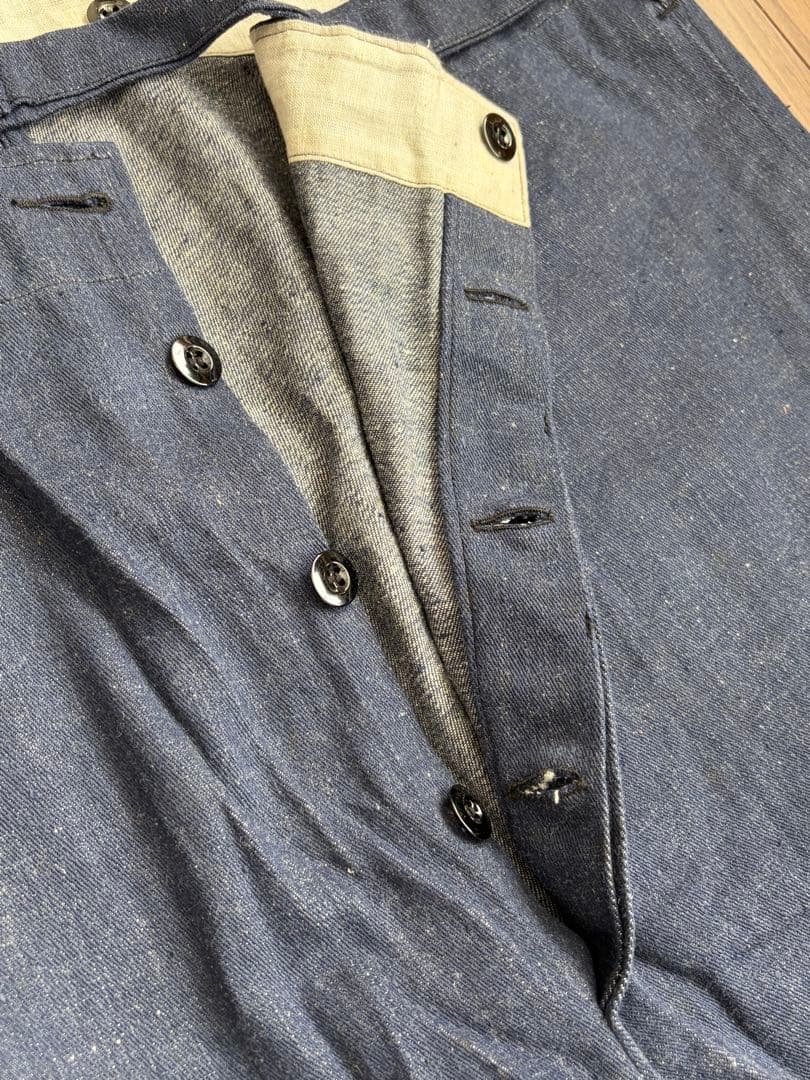 ヴィンテージ デニムワークパンツ フレンチヴィンテージ 40s 50s