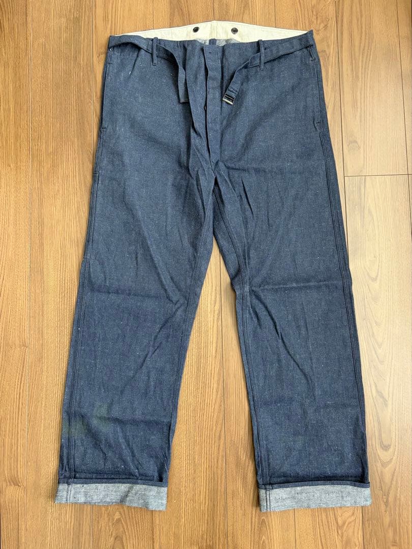 ヴィンテージ デニムワークパンツ フレンチヴィンテージ 40s 50s