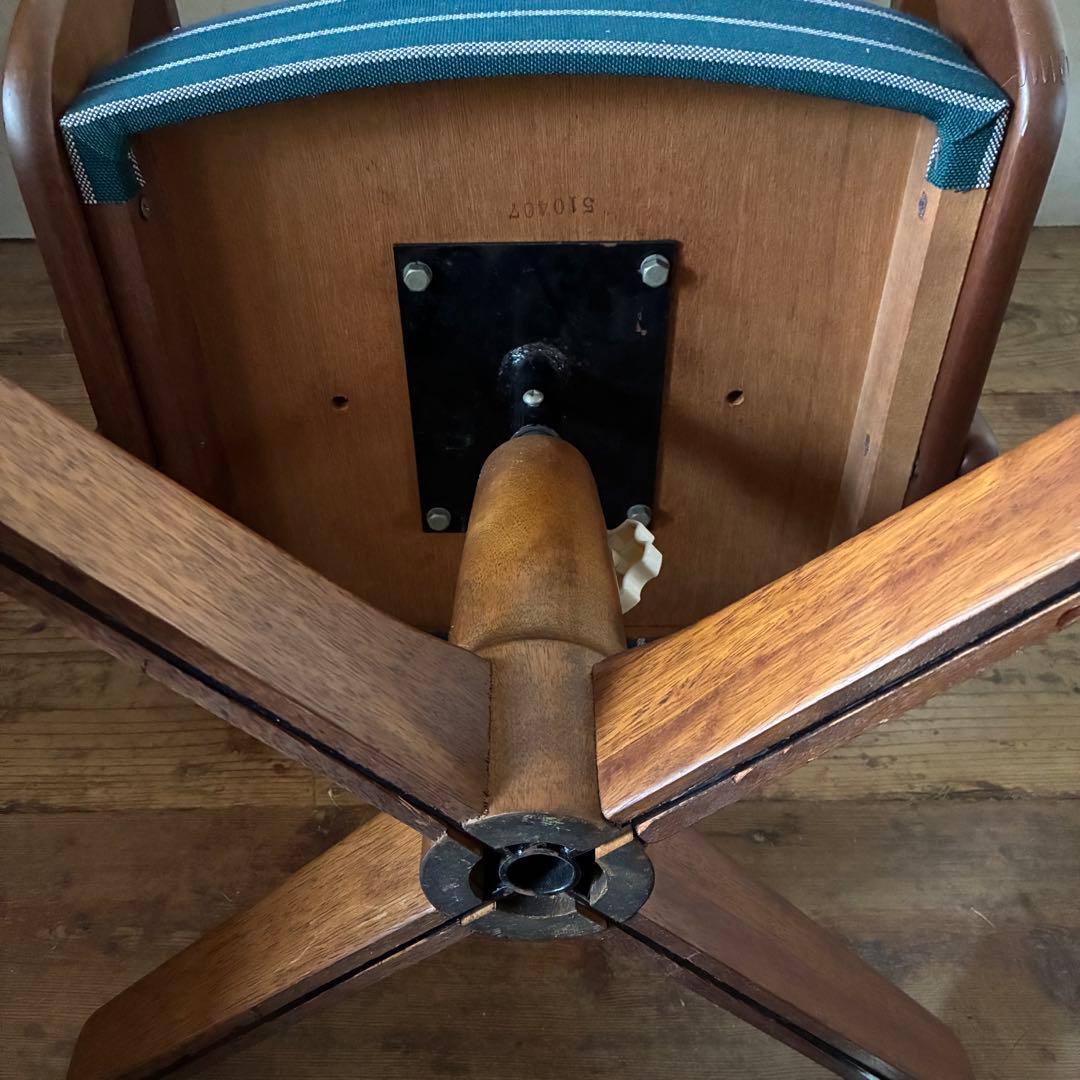 国産ヴィンテージ デスクチェア キャスター レトロ アンティーク