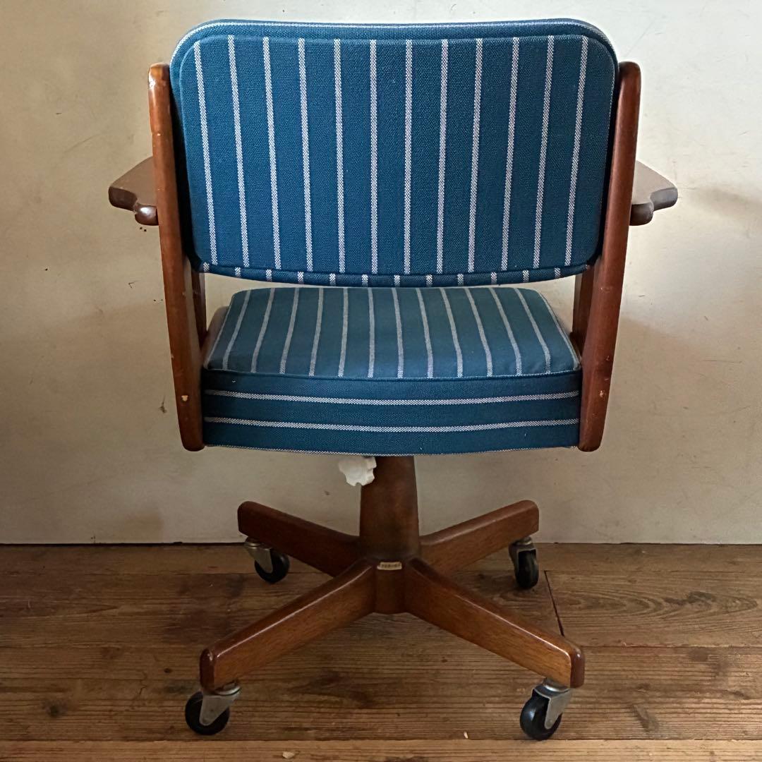 国産ヴィンテージ デスクチェア キャスター レトロ アンティーク