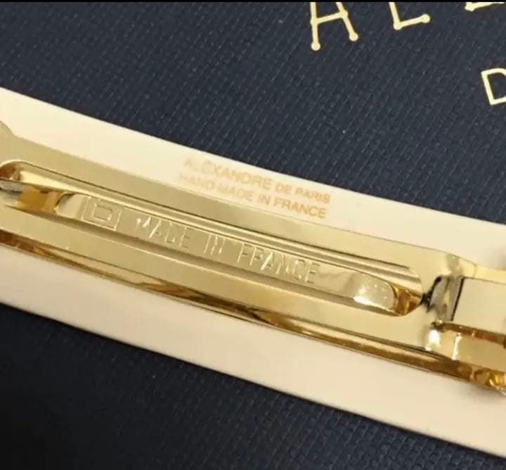 ALEXANDRE DE PARIS バレッタ　レオパード柄