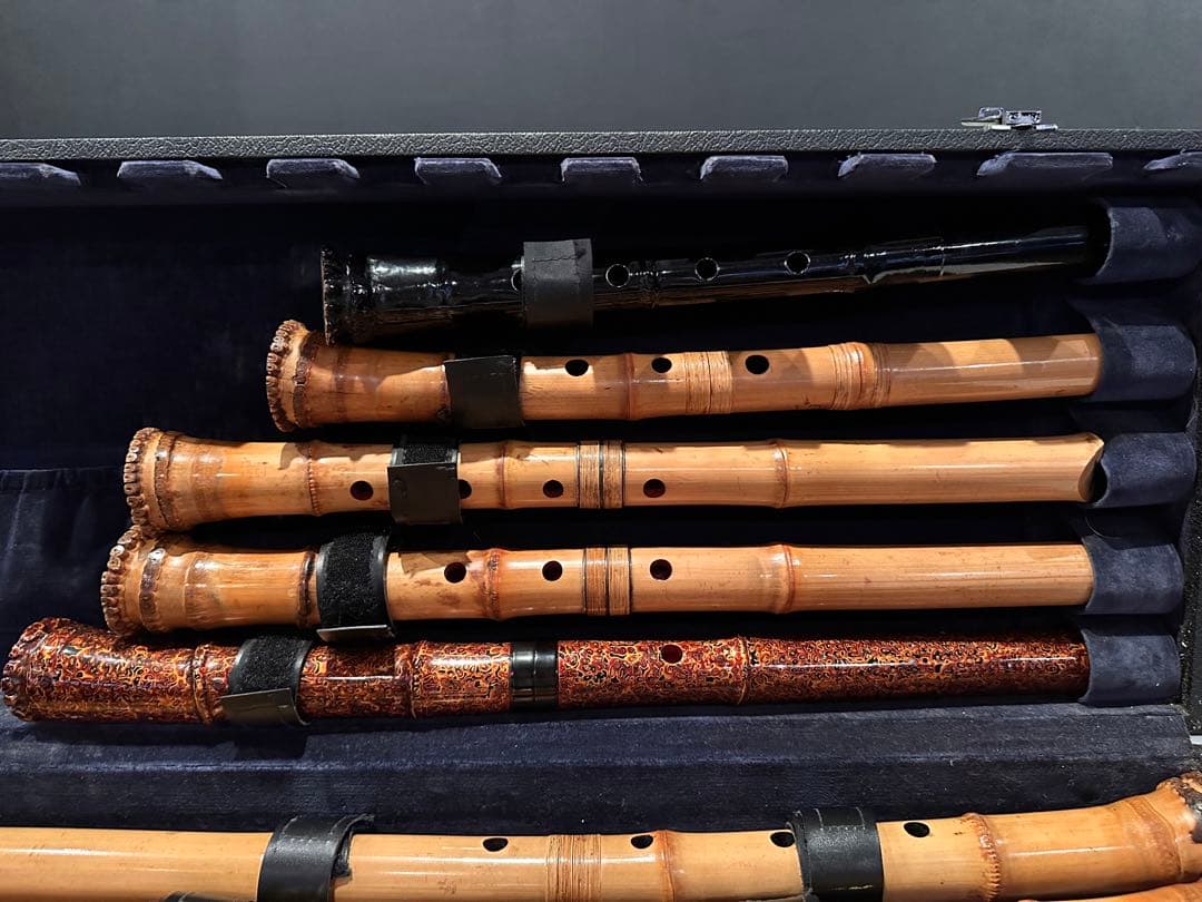 尺八 セット 竹製 和楽器 ケース付き