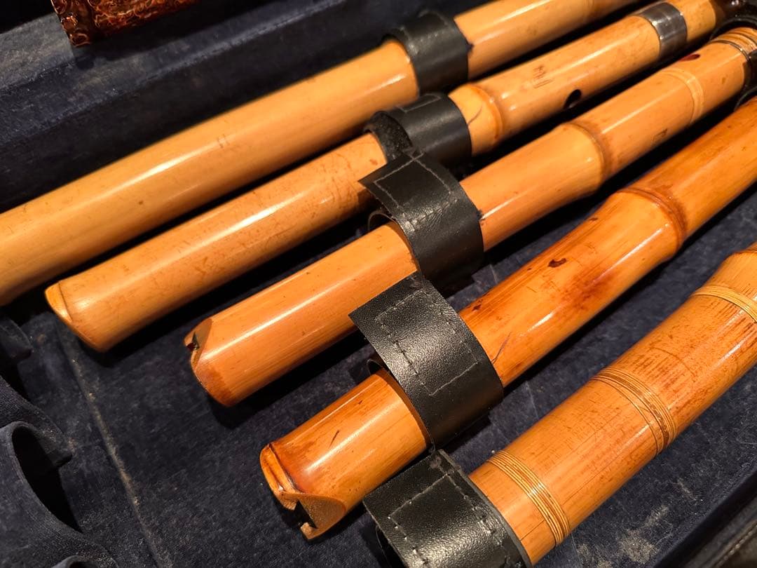 尺八 セット 竹製 和楽器 ケース付き