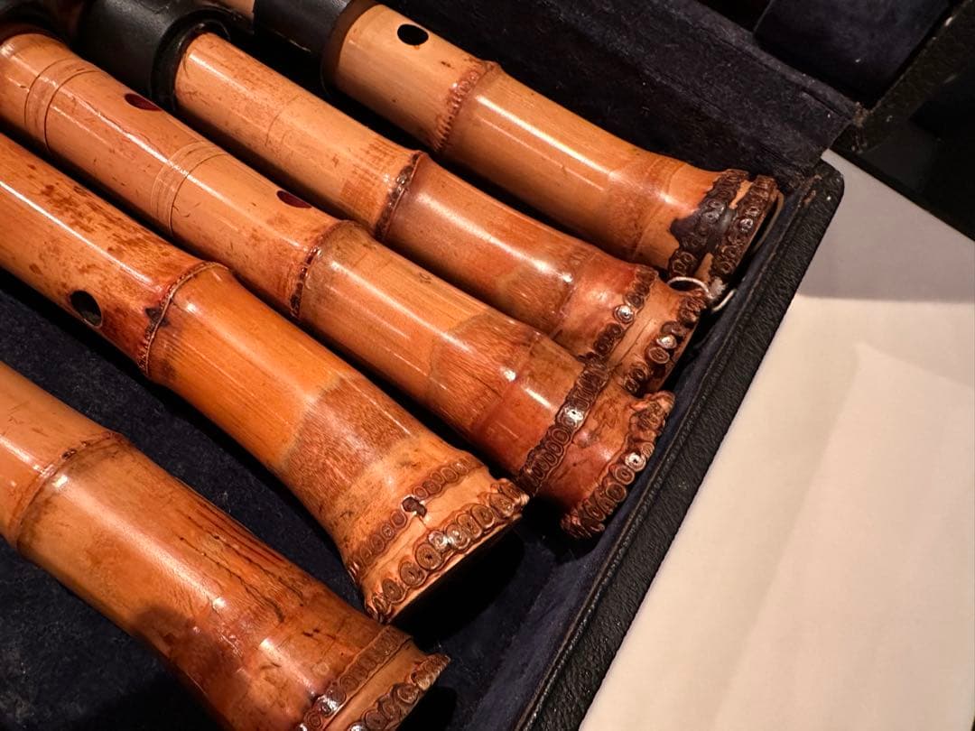 尺八 セット 竹製 和楽器 ケース付き
