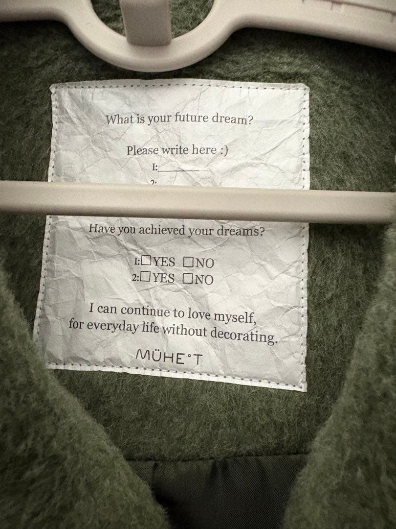 【新品】MUHET シャギードルマンコート M