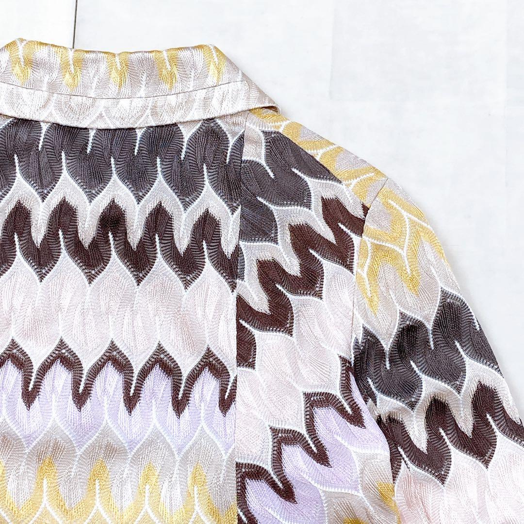 タグ付未使用 ミッソーニ 大きいサイズLL 総刺繍 ジャケット