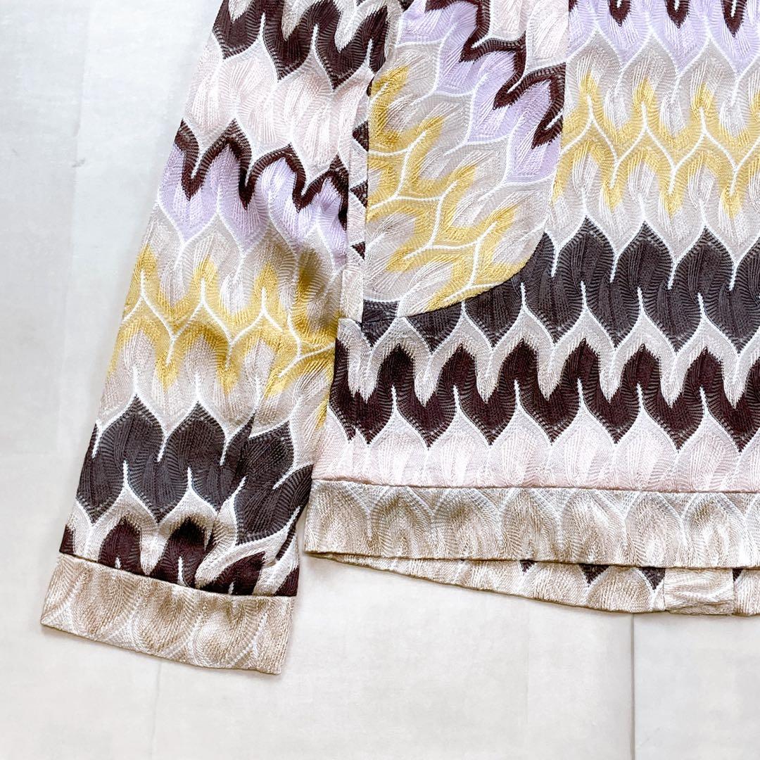 タグ付未使用 ミッソーニ 大きいサイズLL 総刺繍 ジャケット