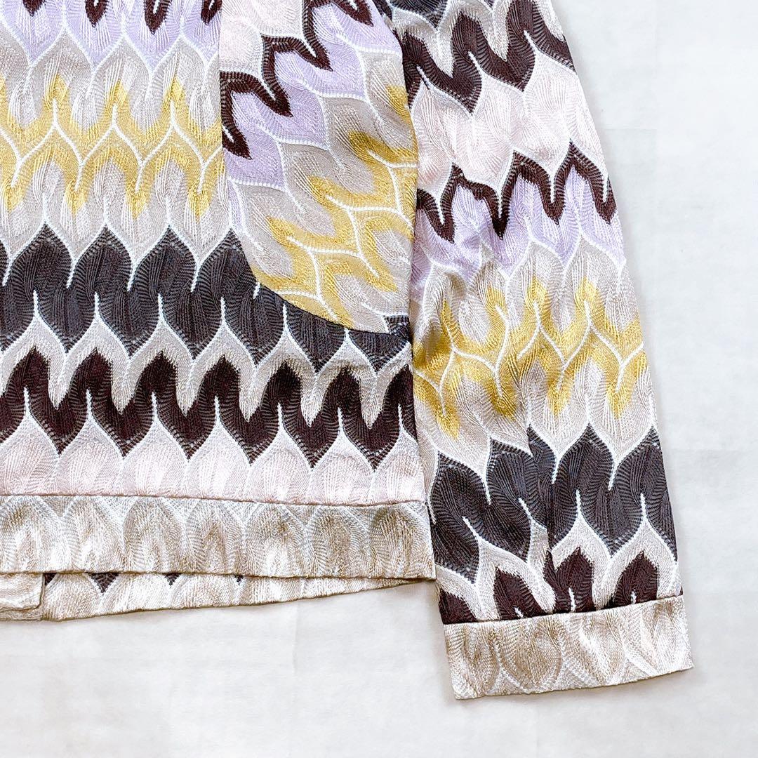 タグ付未使用 ミッソーニ 大きいサイズLL 総刺繍 ジャケット