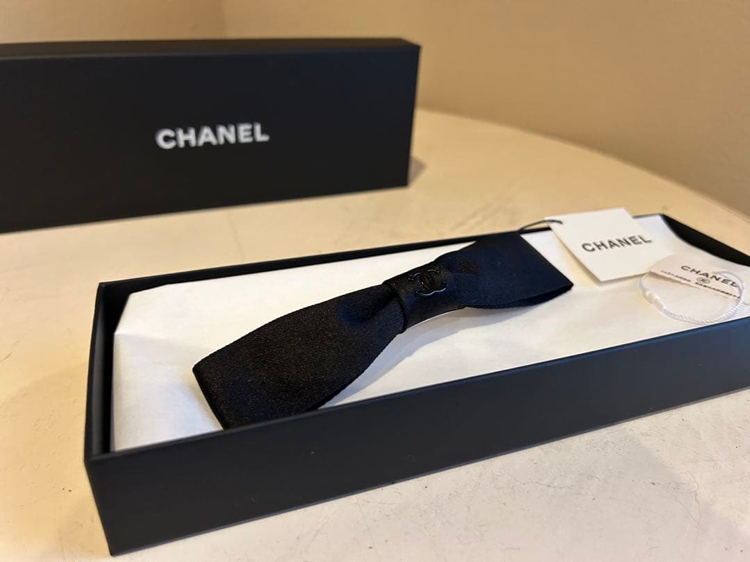 シャネル リボン バレッタ