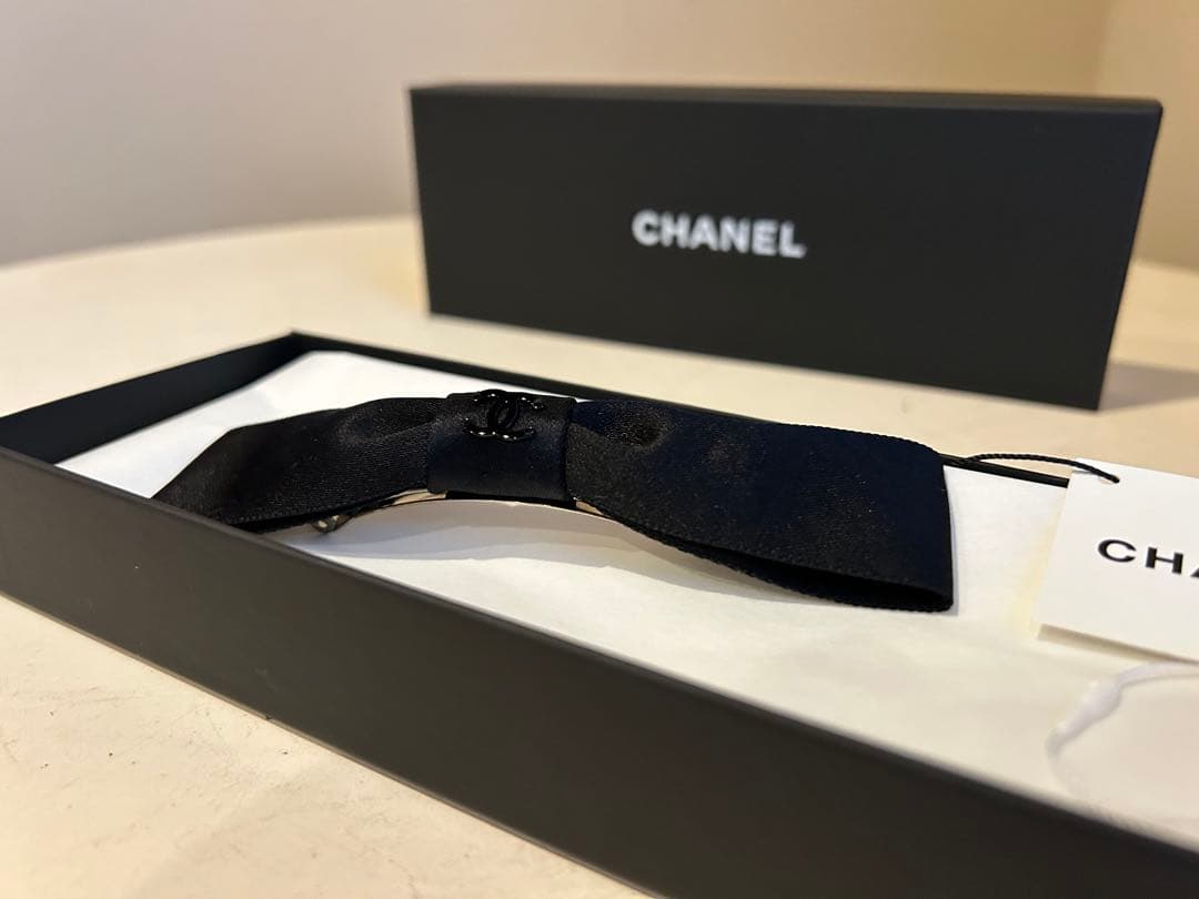 シャネル リボン バレッタ