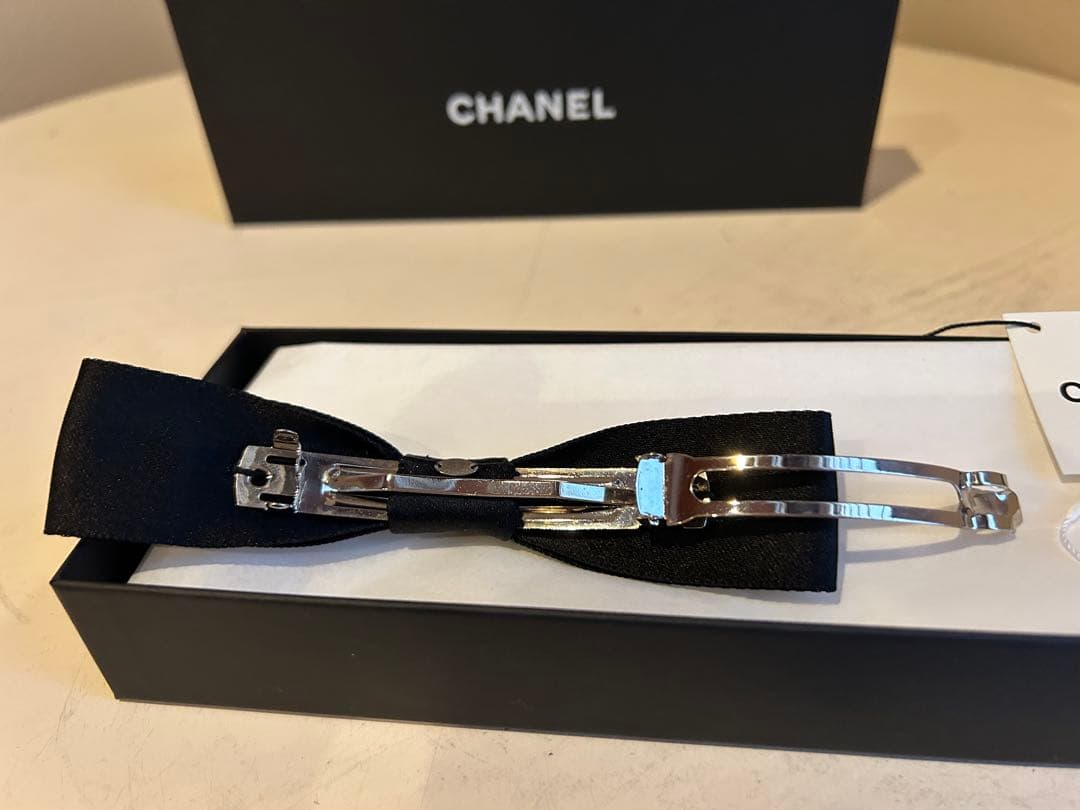 シャネル リボン バレッタ