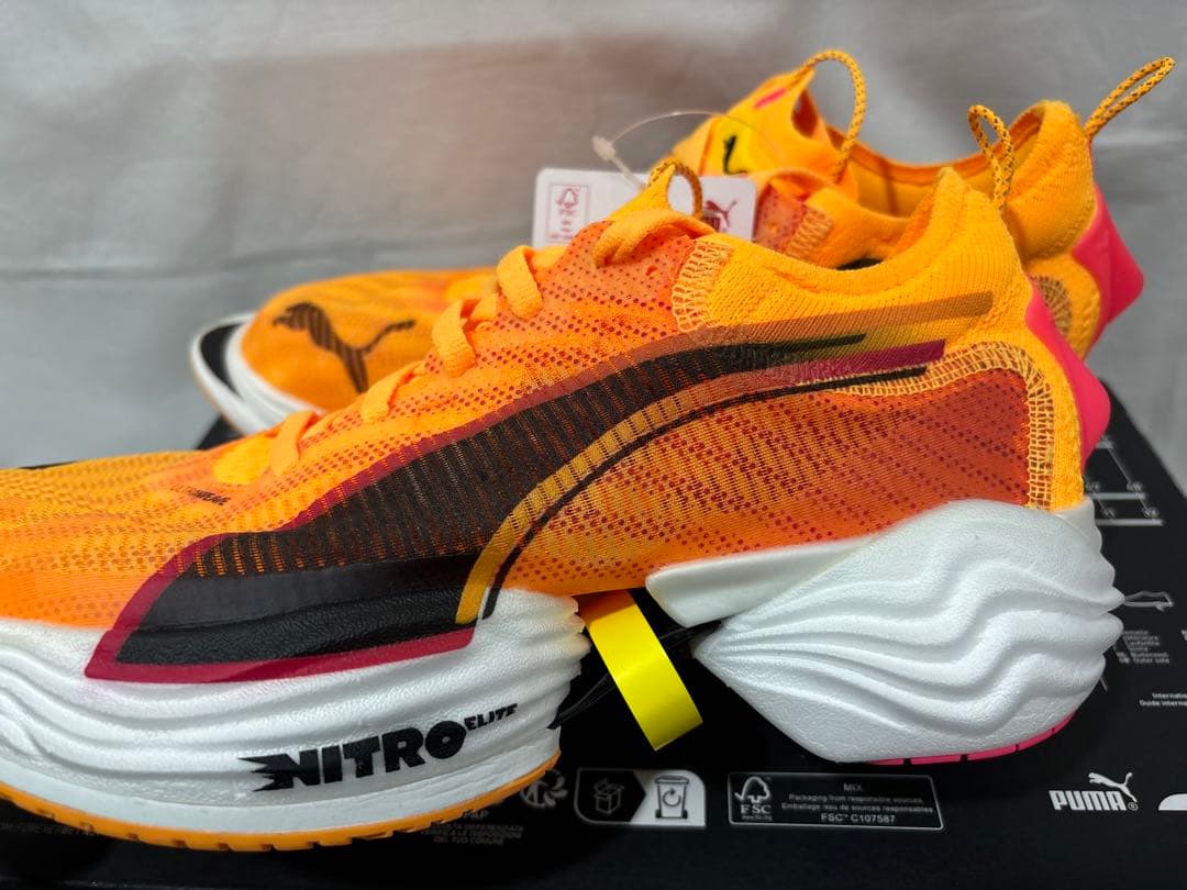 puma fast-r ニトロエリート 2 オレンジ 26 ニトロ　nitro