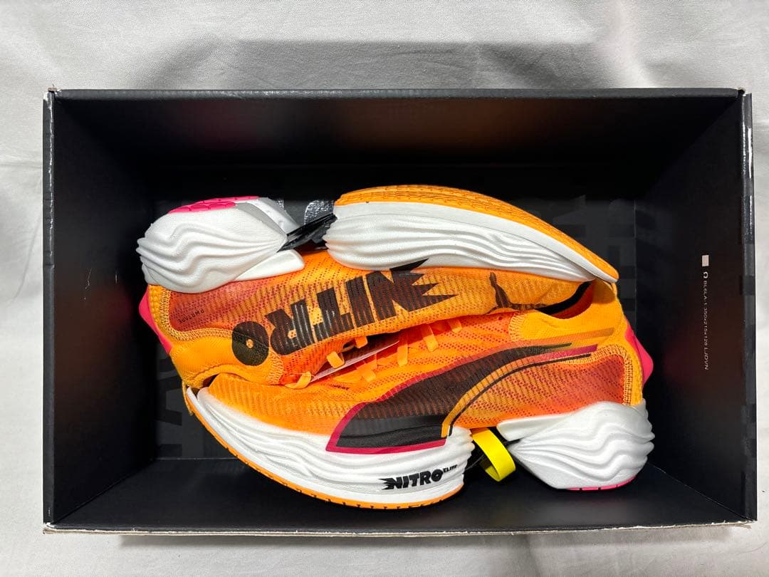 puma fast-r ニトロエリート 2 オレンジ 26 ニトロ　nitro