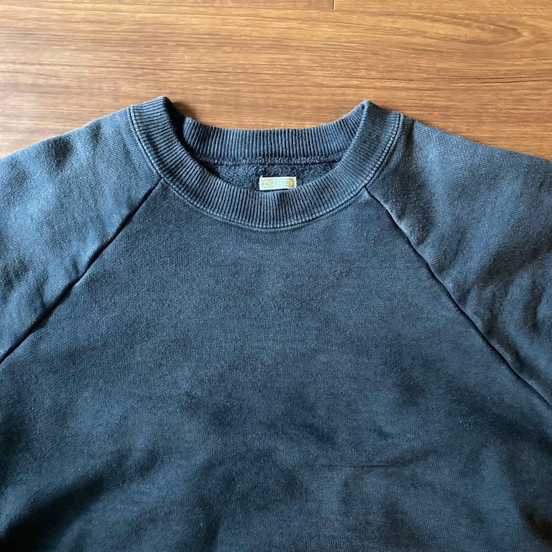 トップス a.presse 24AW Vintage Sweatshirt BLACK 2