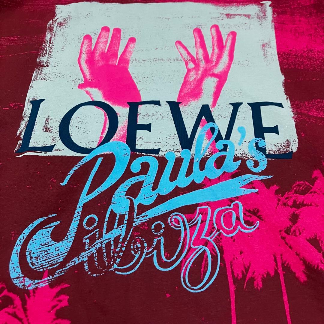 22年モデル✨ロエベ LOEWE パウラズイビザ ビッグロゴ Tシャツワンピース