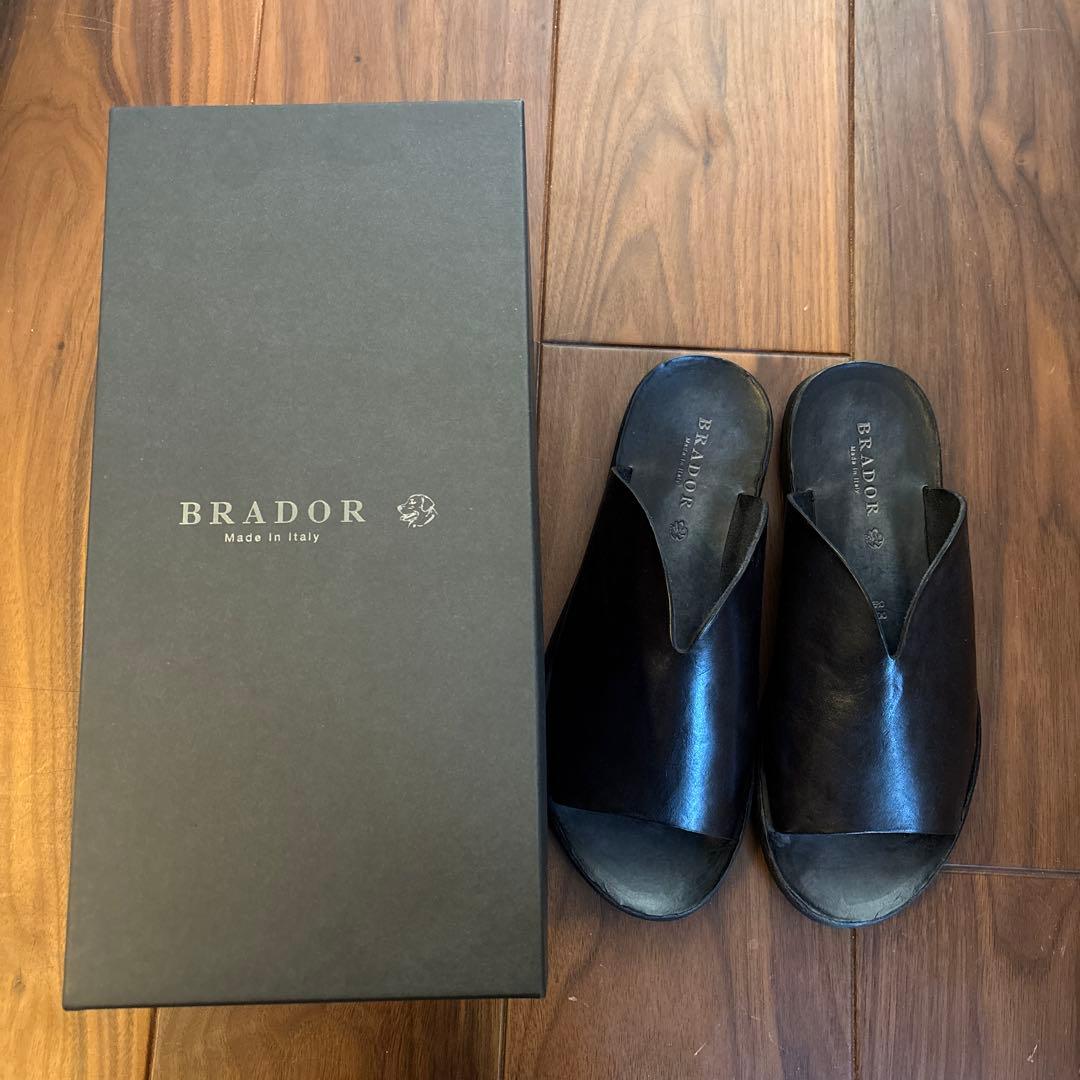 【未使用品】BRADOR 38(24.0-24.5) ブラック サンダル