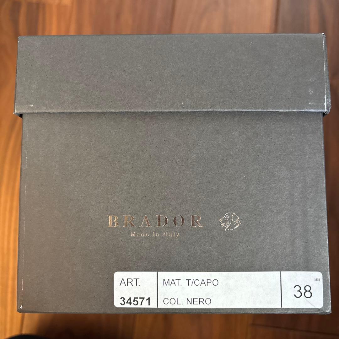 【未使用品】BRADOR 38(24.0-24.5) ブラック サンダル