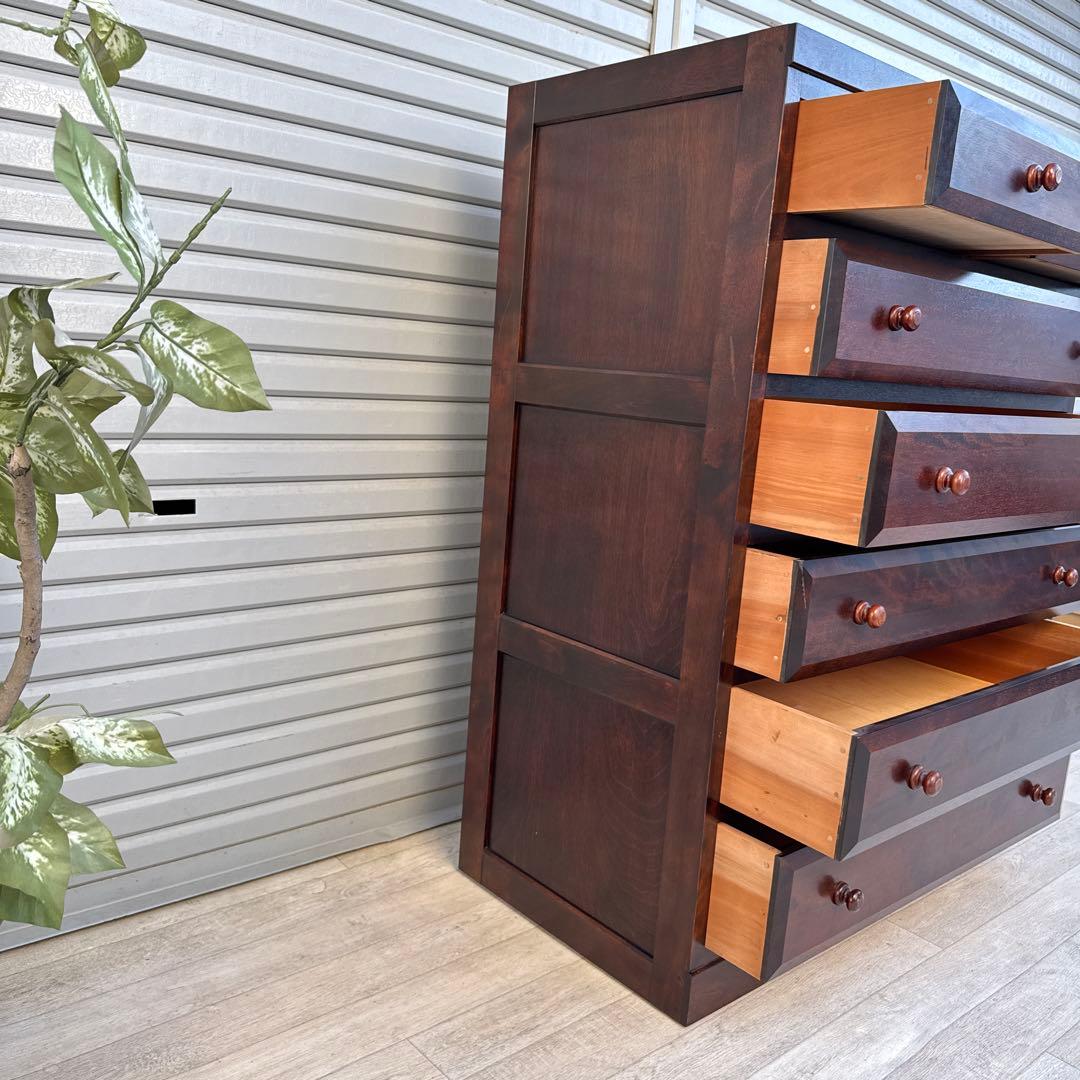 く*こ様 松本民芸家具 6段チェスト 整理箪笥 洋服タンス 収納